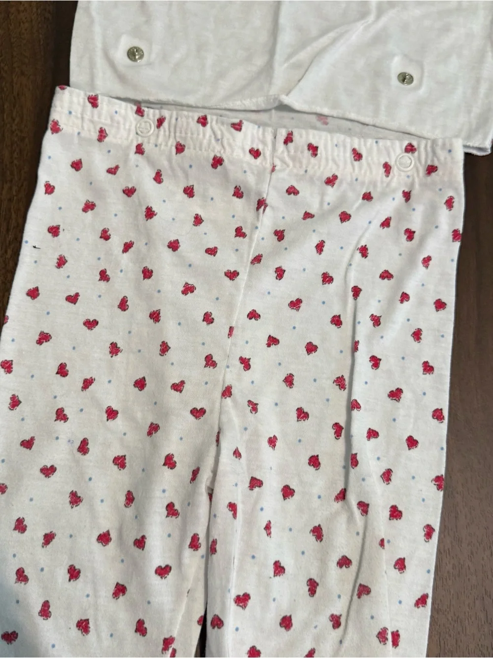 Baby girl vintage Carter’s snap pajama set